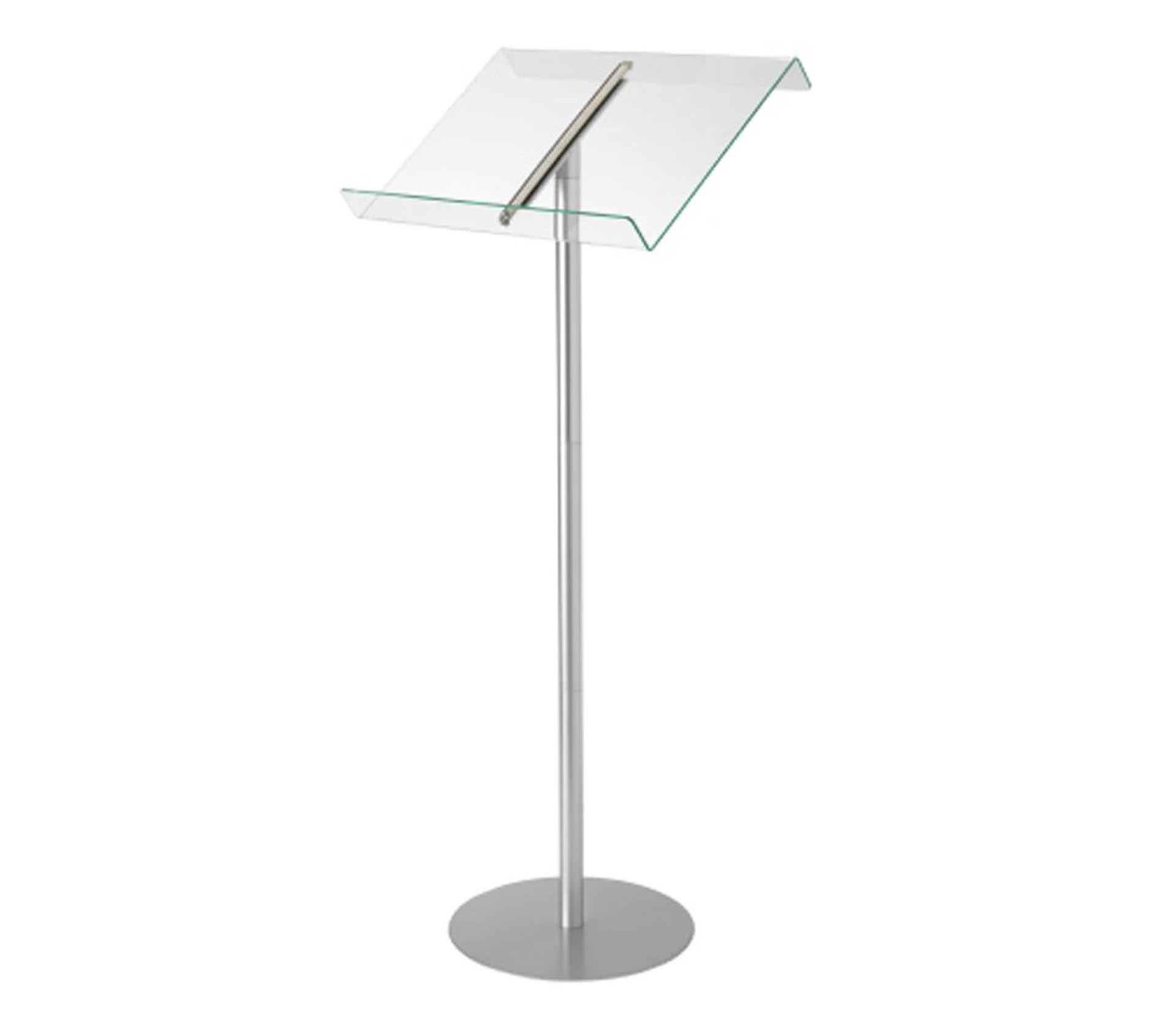 Manhattan Acrylic Lectern Floor Stand - Boyd Visuals