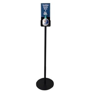 Hand Sanitiser Stand with A4 Sign Holder